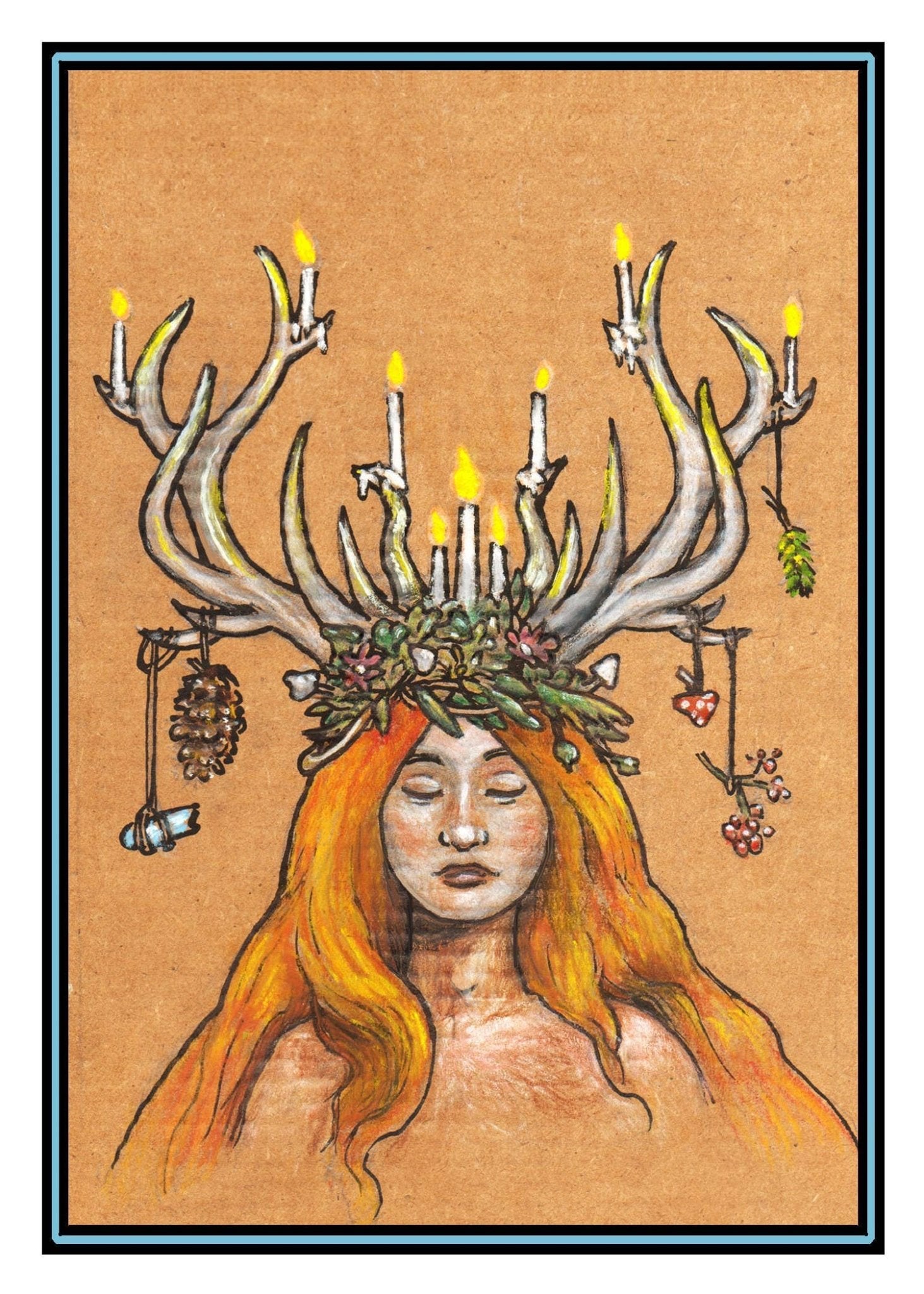 Greeting Card | Imbolc - Spiral Circle