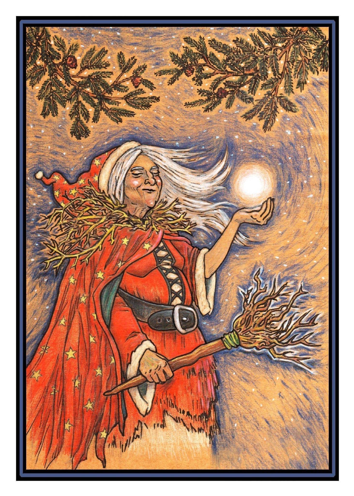 Greeting Card | Yule/Winter Solstice - Spiral Circle