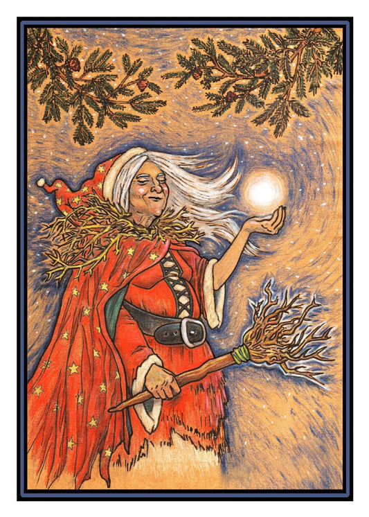 Greeting Card | Yule/Winter Solstice - Spiral Circle
