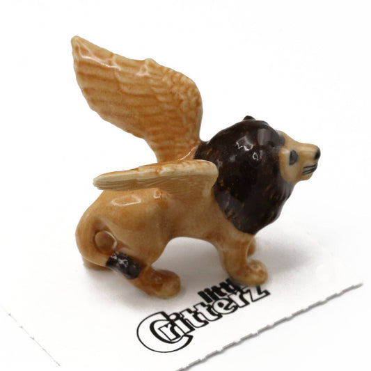 Griffin Winged Lion | Porcelain Miniature - Spiral Circle