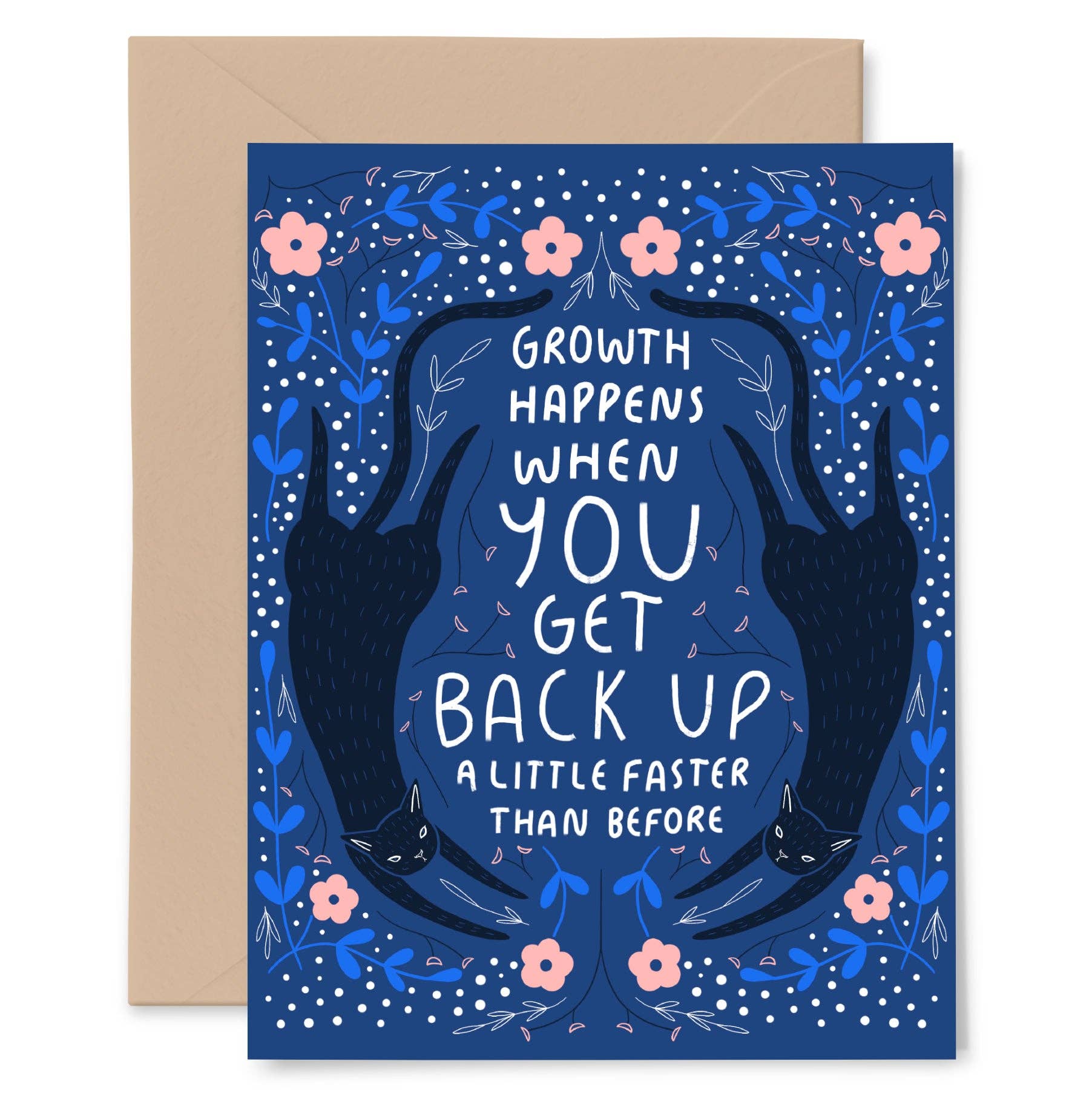 Growth Happens Card - Spiral Circle