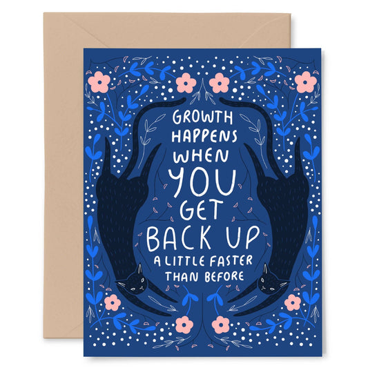 Growth Happens Card - Spiral Circle