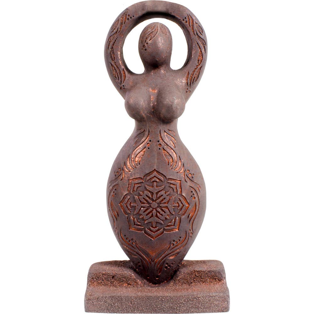 Gypsum Cement Figurine - Lotus Godess (Each) - Spiral Circle