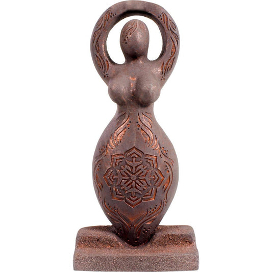 Gypsum Cement Figurine - Lotus Godess (Each) - Spiral Circle