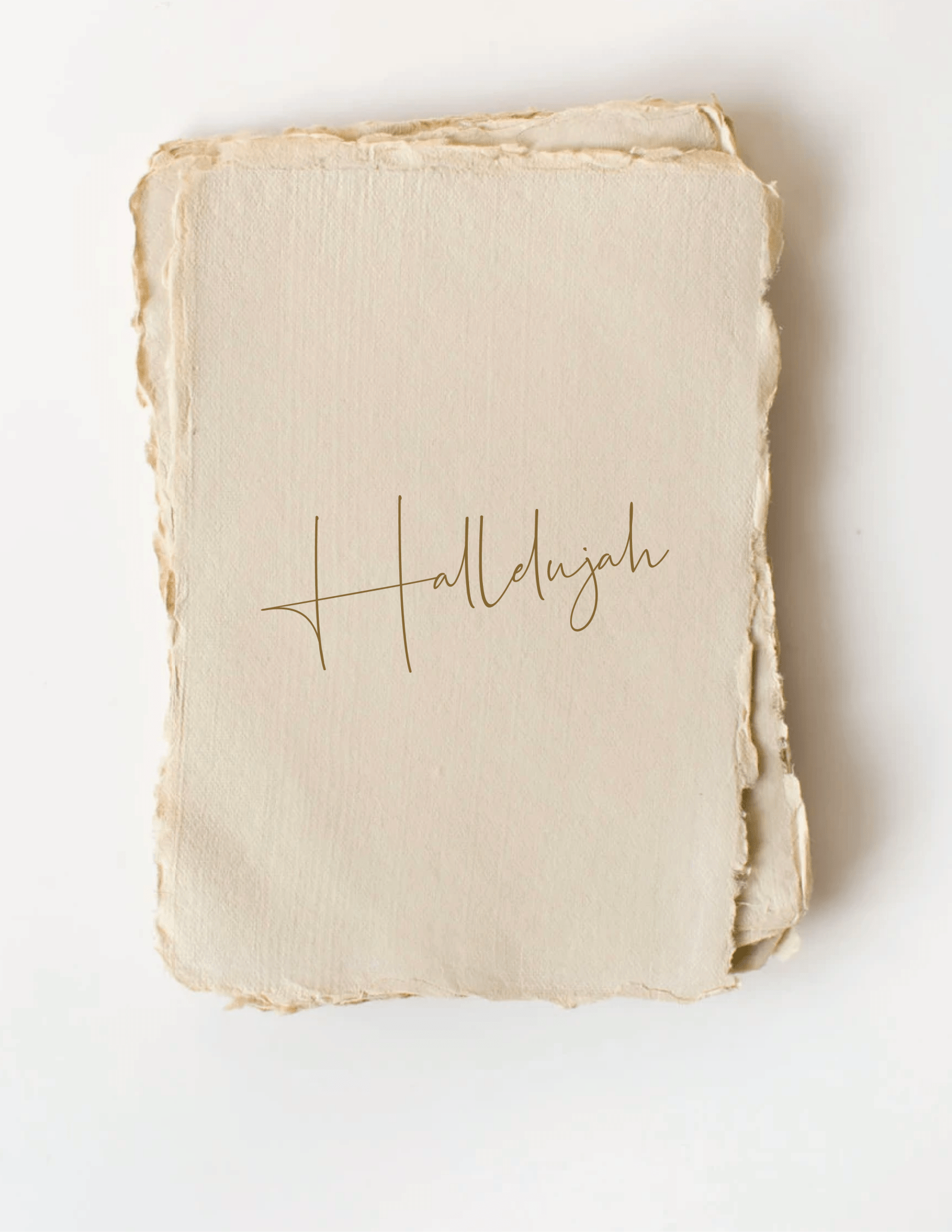 "Hallelujah!" | Religious Greeting Card - Spiral Circle