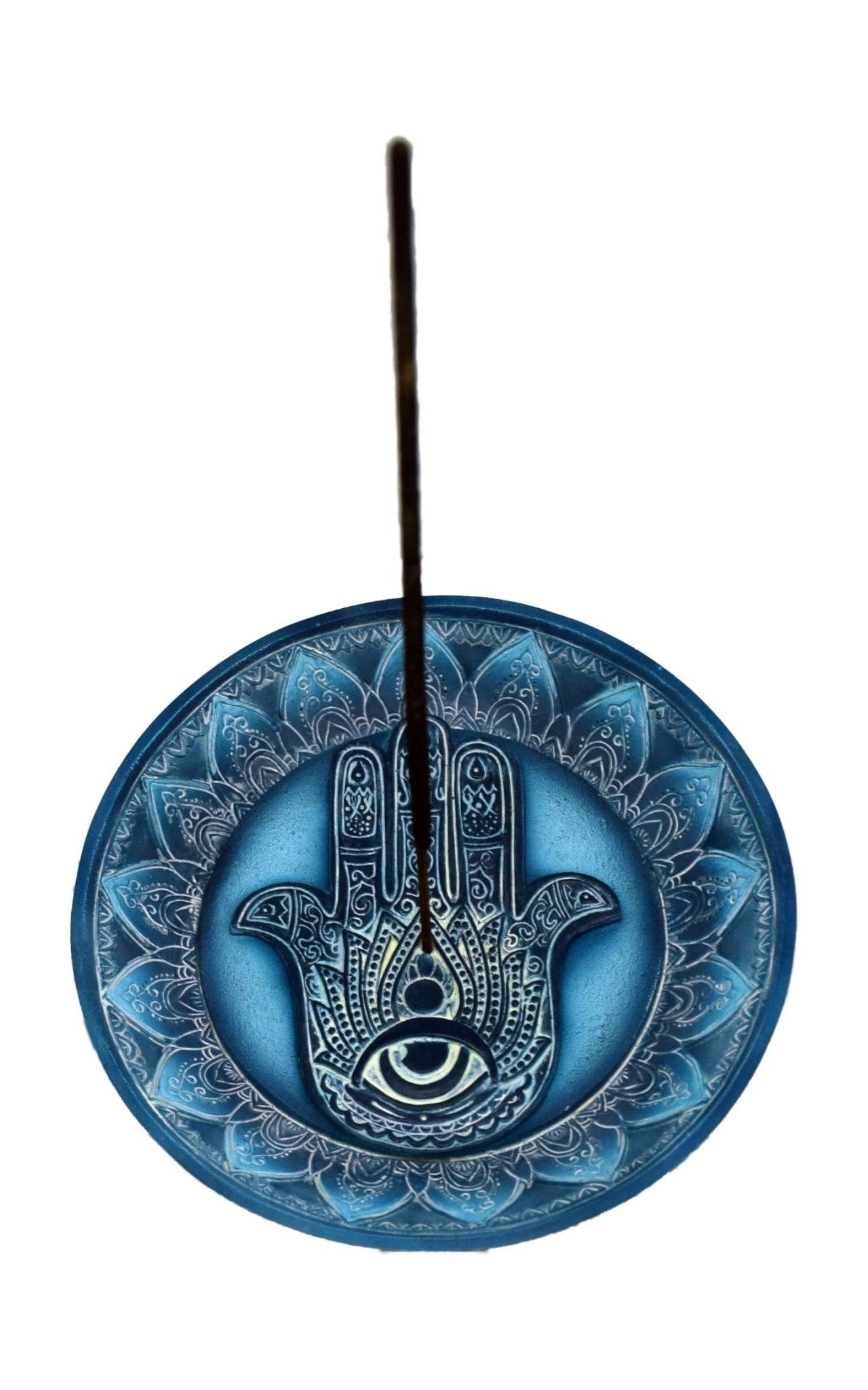 Hamsa Hand Round Burner - Spiral Circle