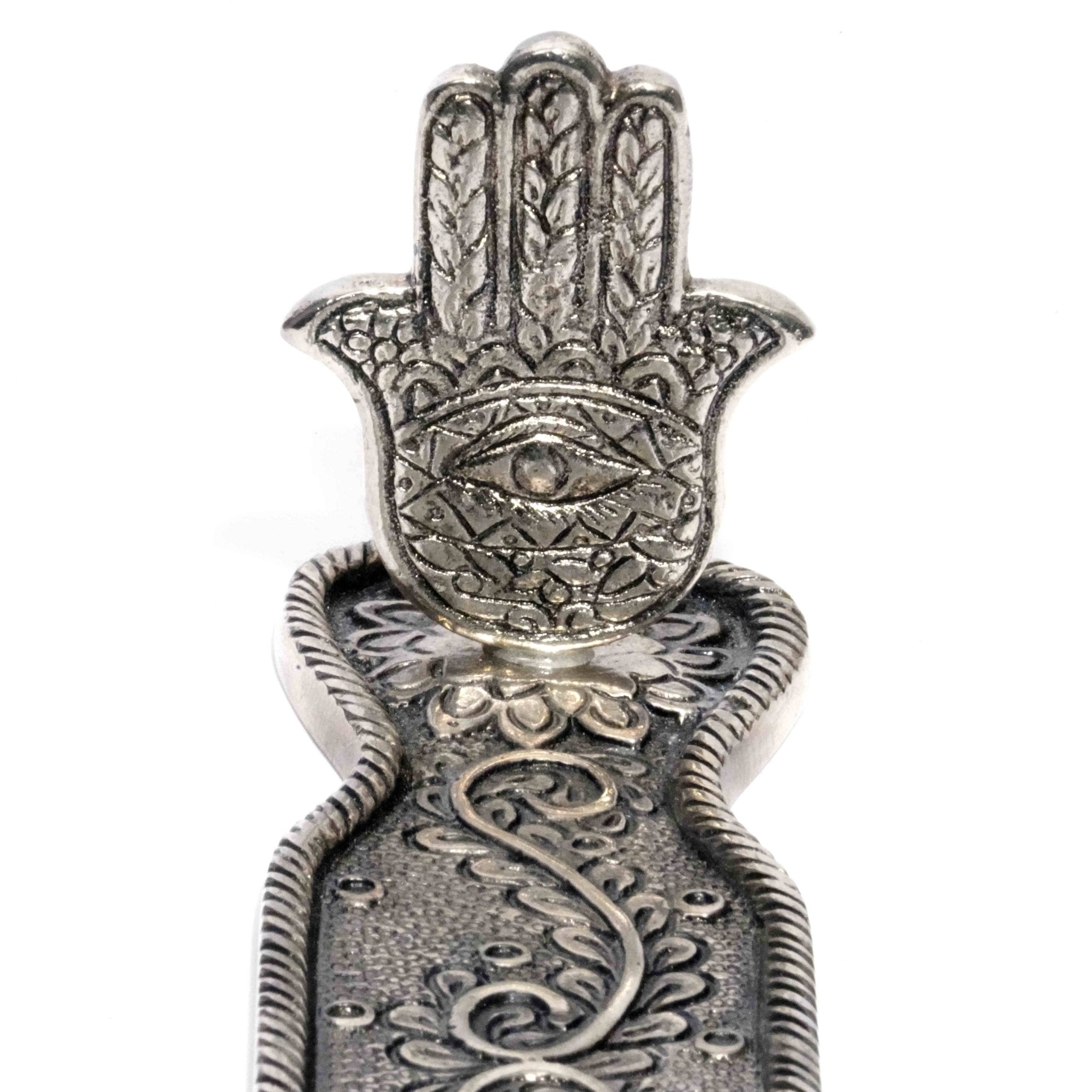 Hamsa Incense Burner - Spiral Circle