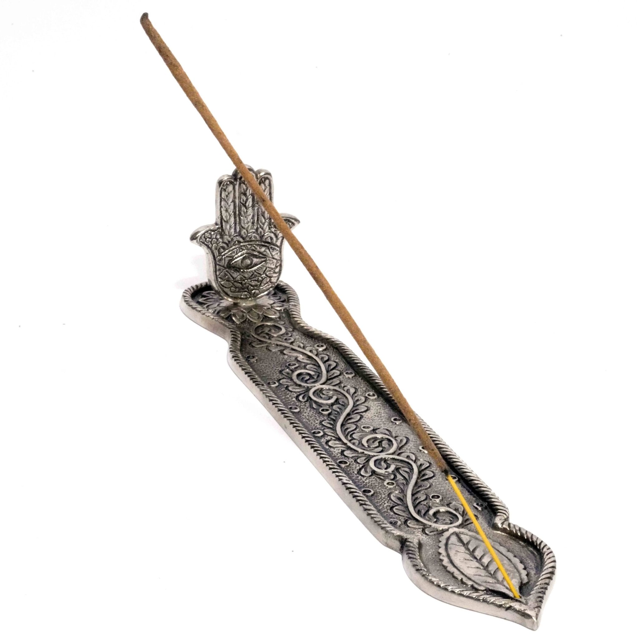 Hamsa Incense Burner - Spiral Circle