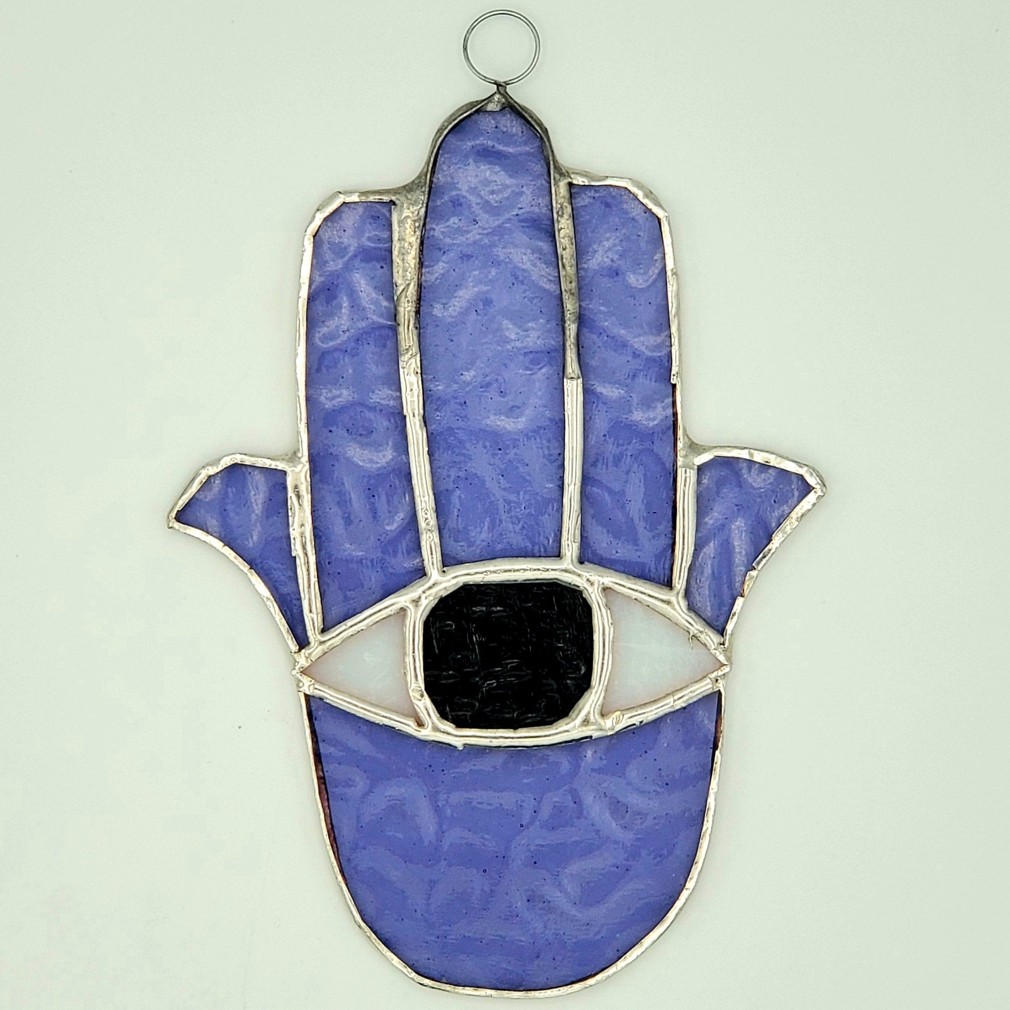 Hamsa Stained Glass - Spiral Circle