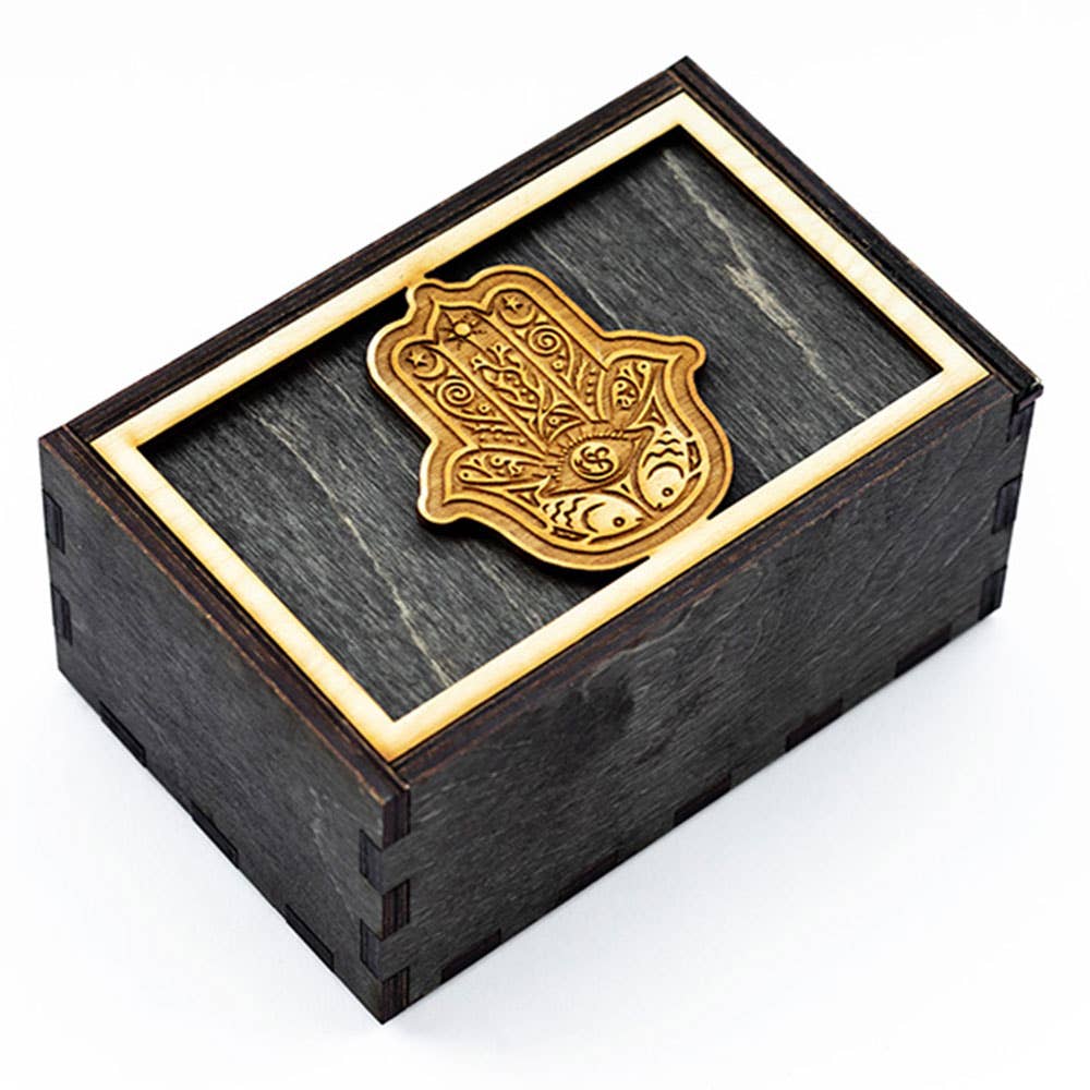 Hamsa | Tarot Card - Stash Box | 4" X 6" - Spiral Circle
