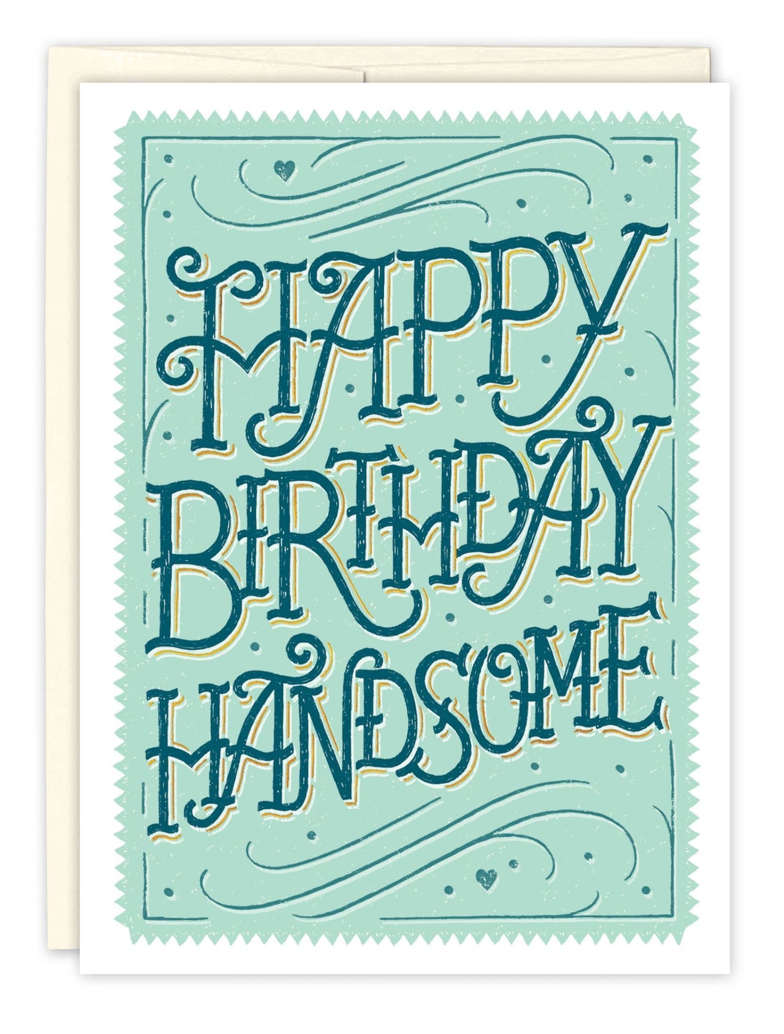 Handsome Birthday Card - Spiral Circle