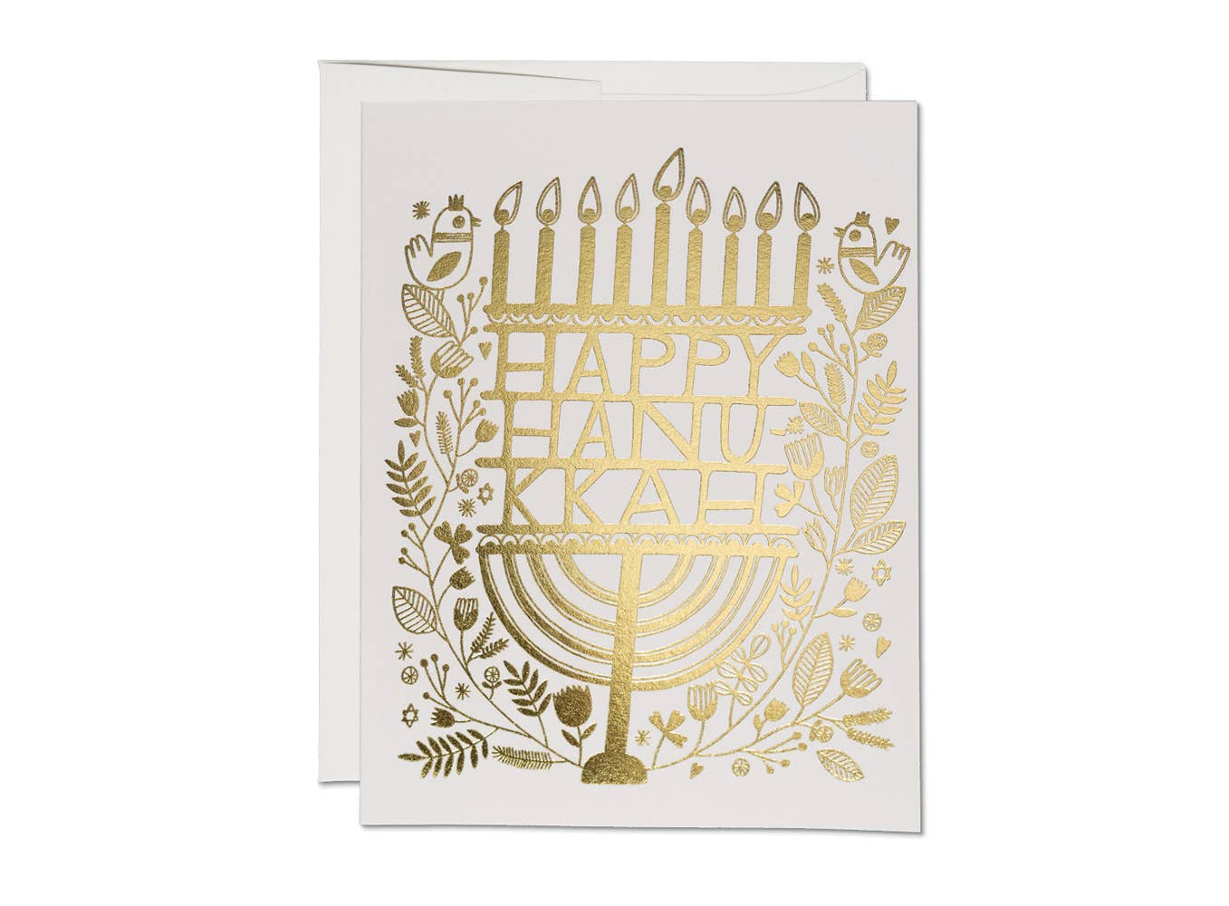Hanukkah Candles | Hanukkah Greeting Card - Spiral Circle