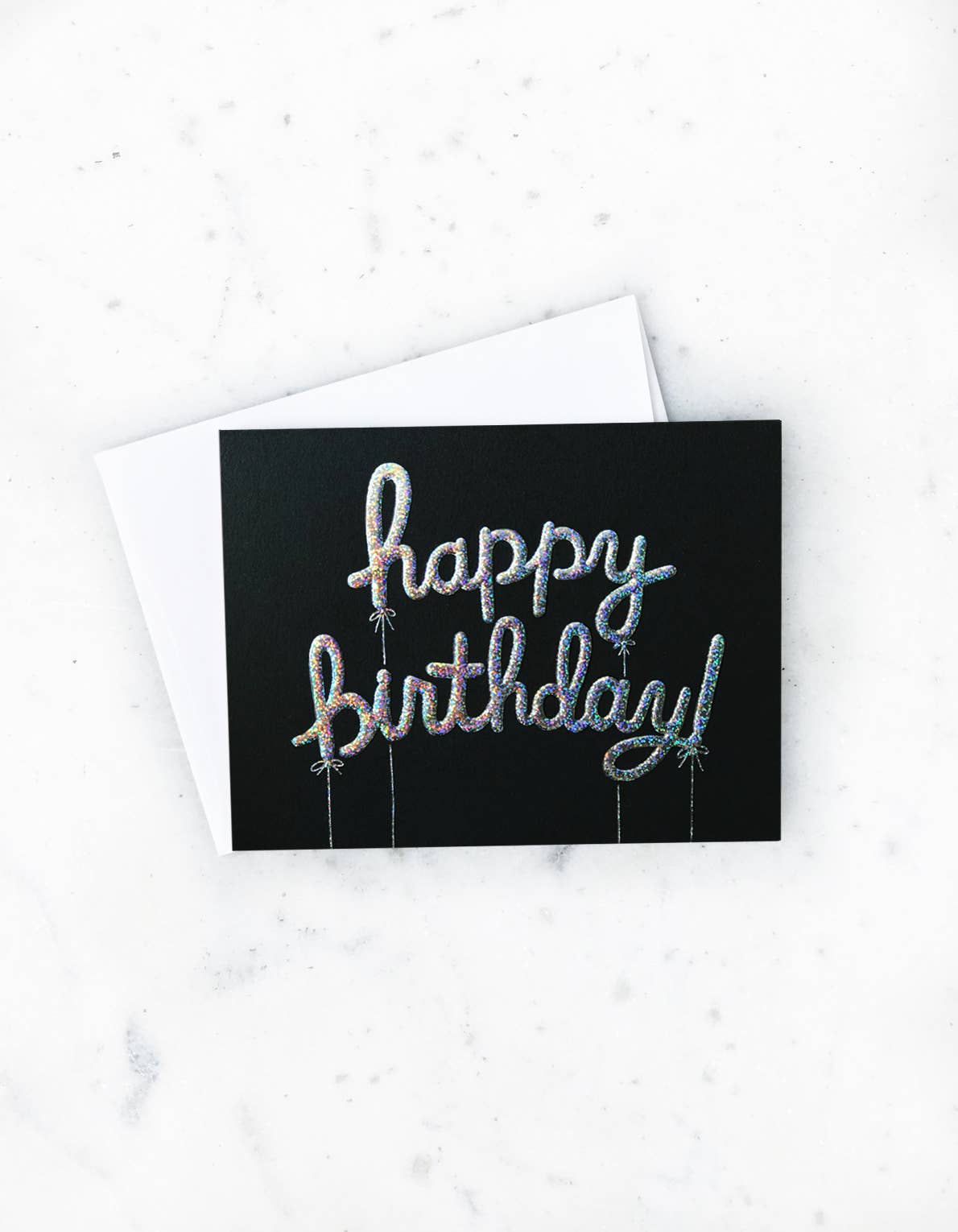 Happy Birthday Balloon Card - Spiral Circle