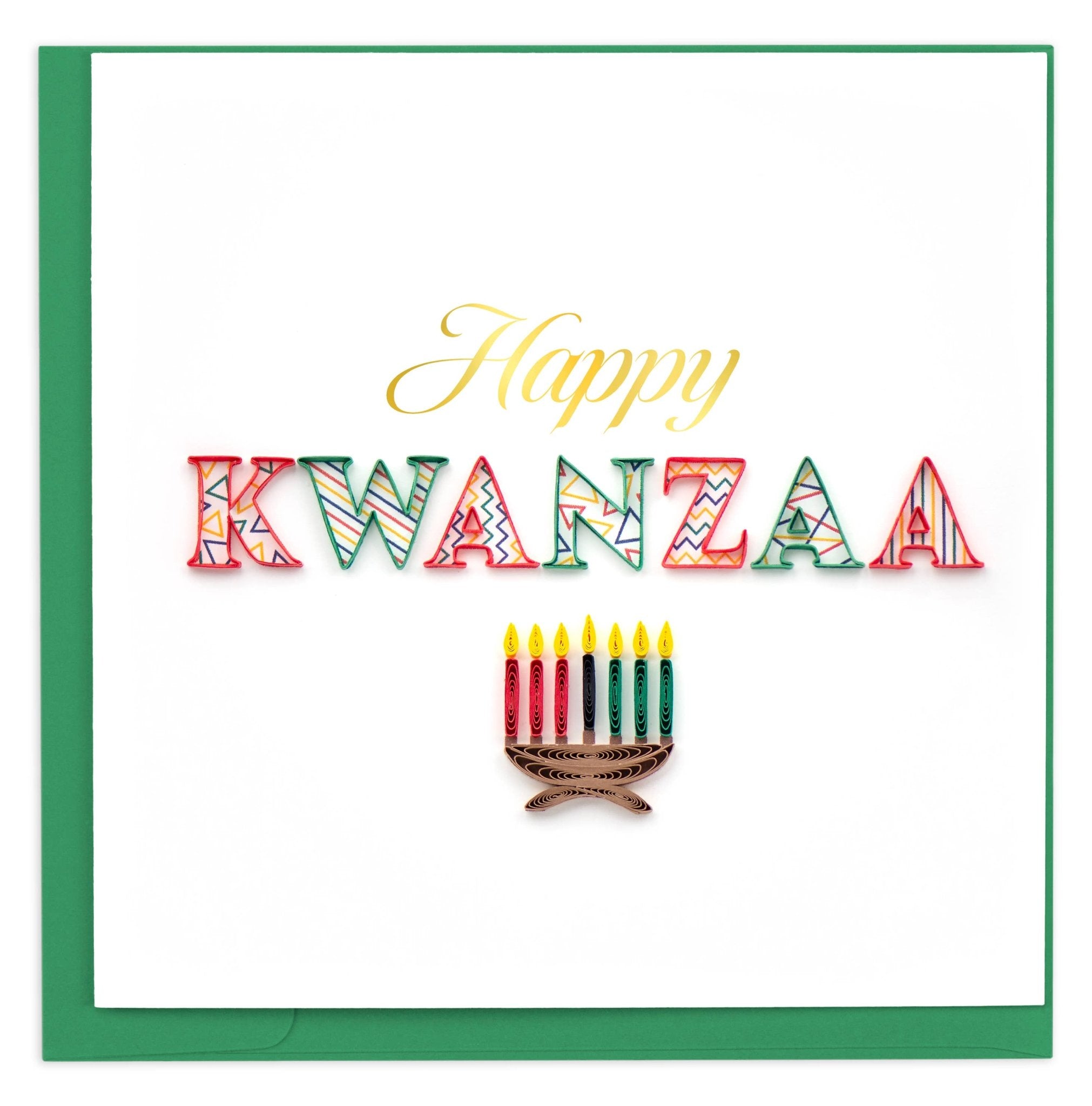 Happy Kwanzaa - Spiral Circle