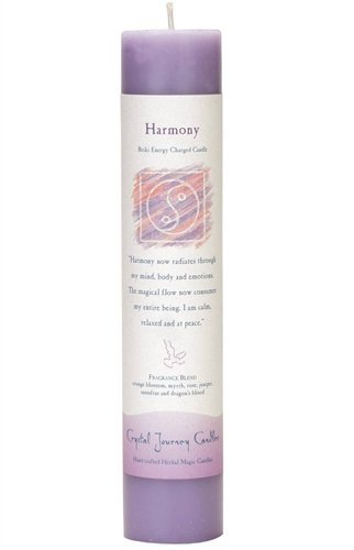 Harmony | Lilac Pillar Candle | Reiki Charged - Spiral Circle