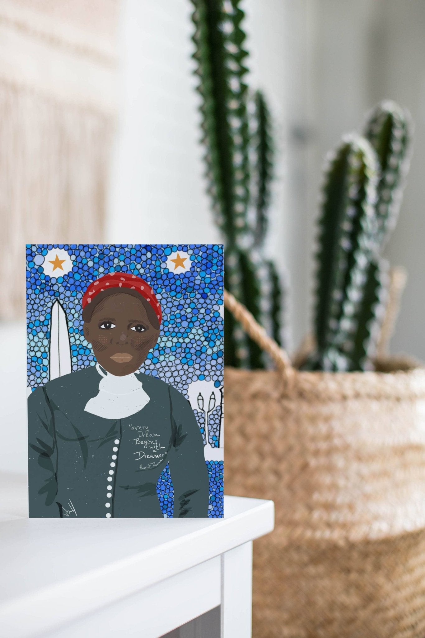 Harriet Tubman greeting card - Spiral Circle