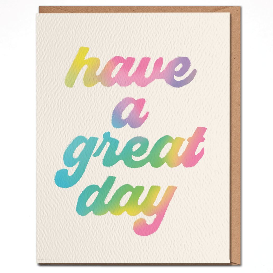 Have a Great Day - Birthday Card - Spiral Circle