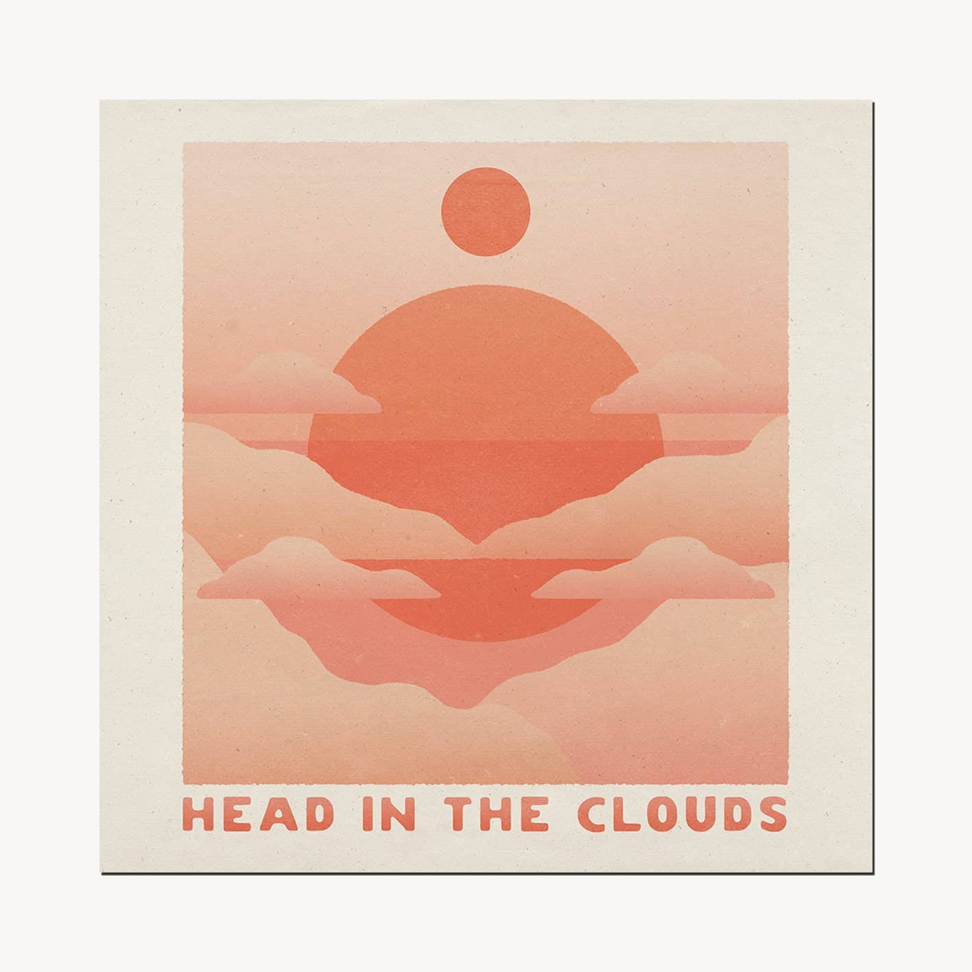 Head in the Clouds Print | Art Print - Spiral Circle
