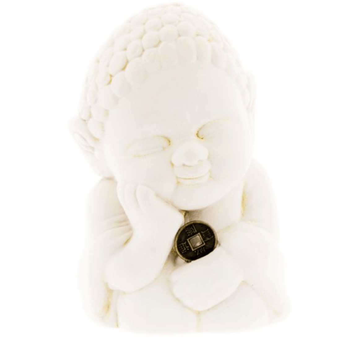 Healing Buddha Figurine | Prosperity | Gypsum Cement - Spiral Circle