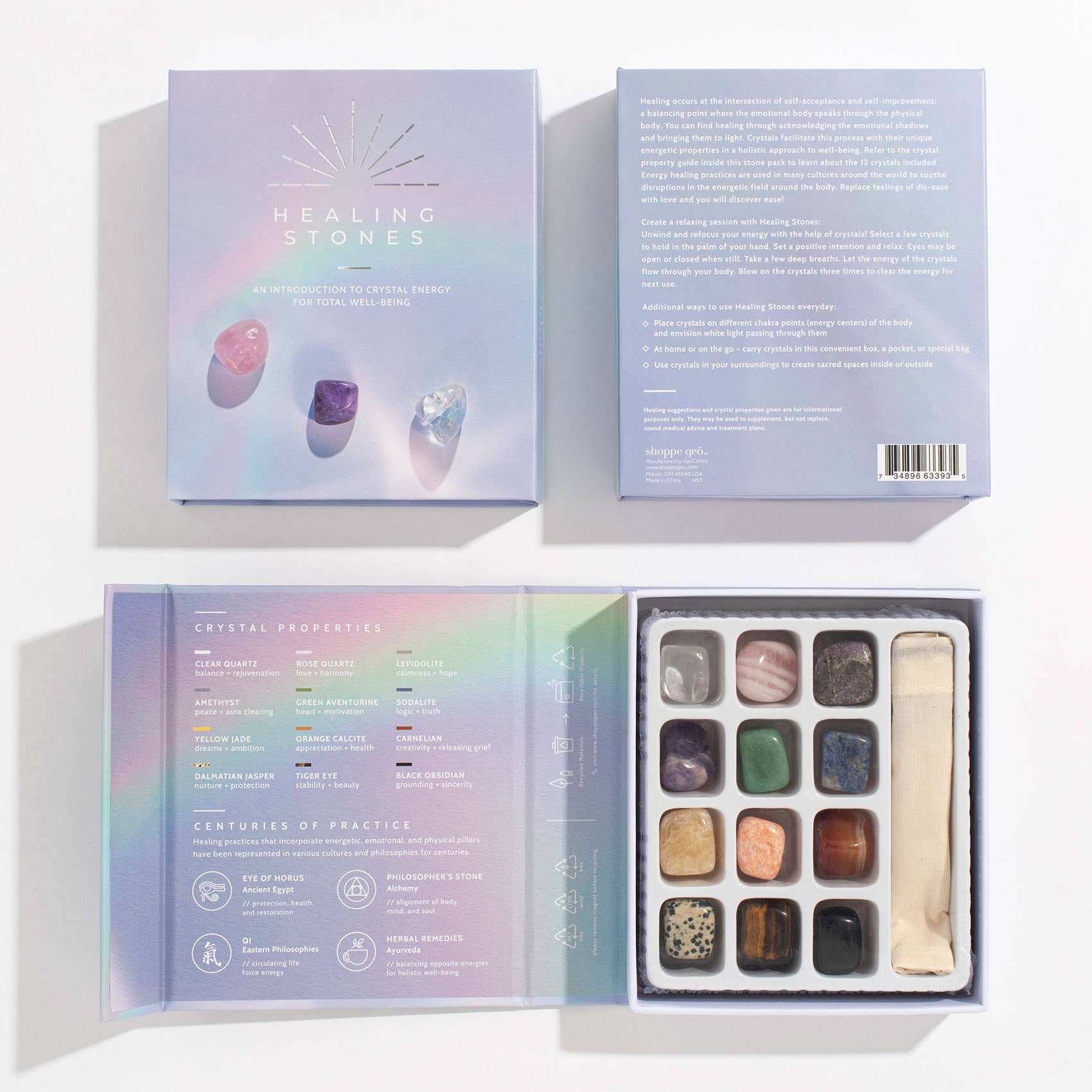 Healing Stones Boxed Crystal Collection - Spiral Circle