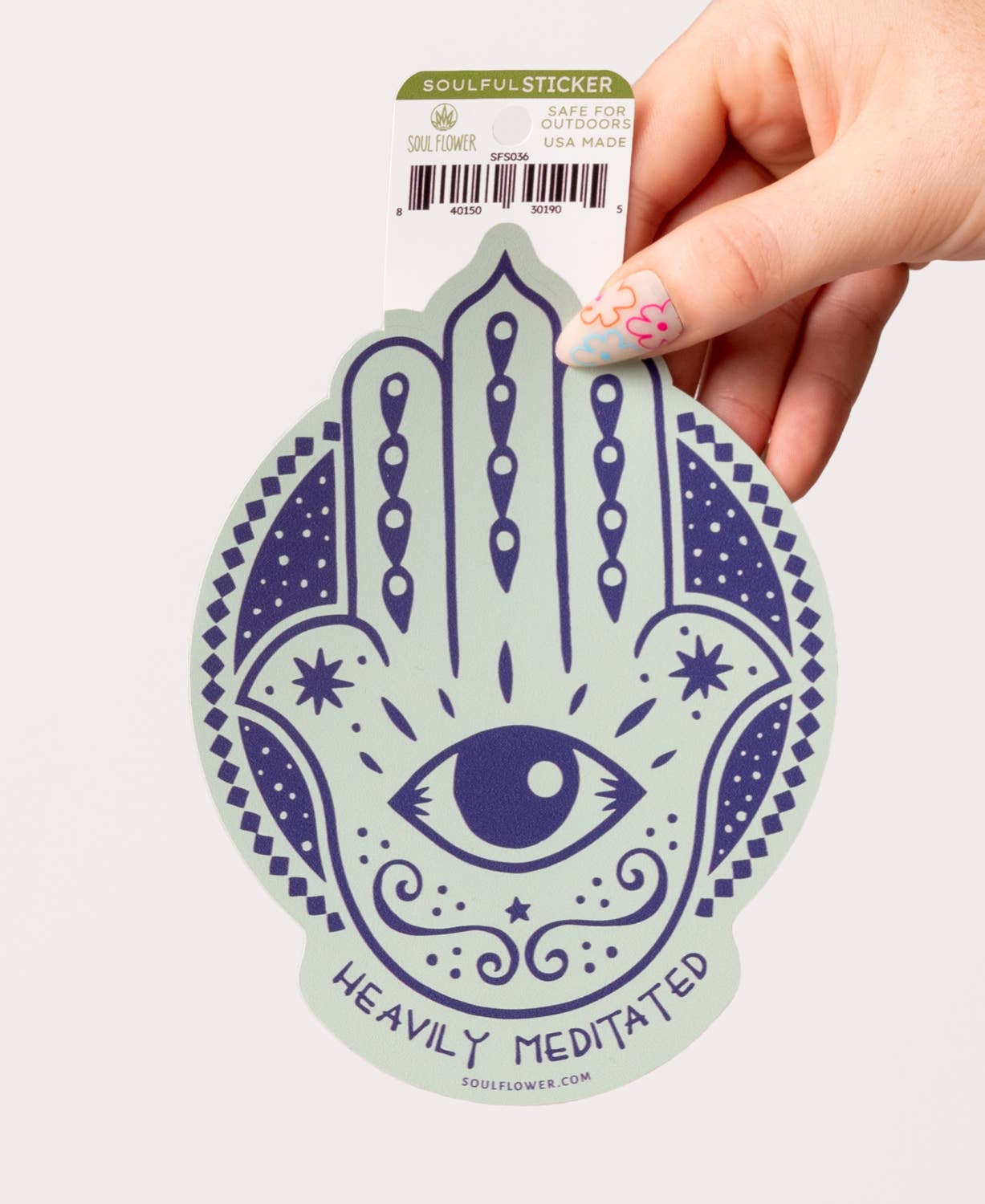 Heavily Meditated Sticker - Spiral Circle