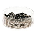 Hematite Gem Ring - Spiral Circle