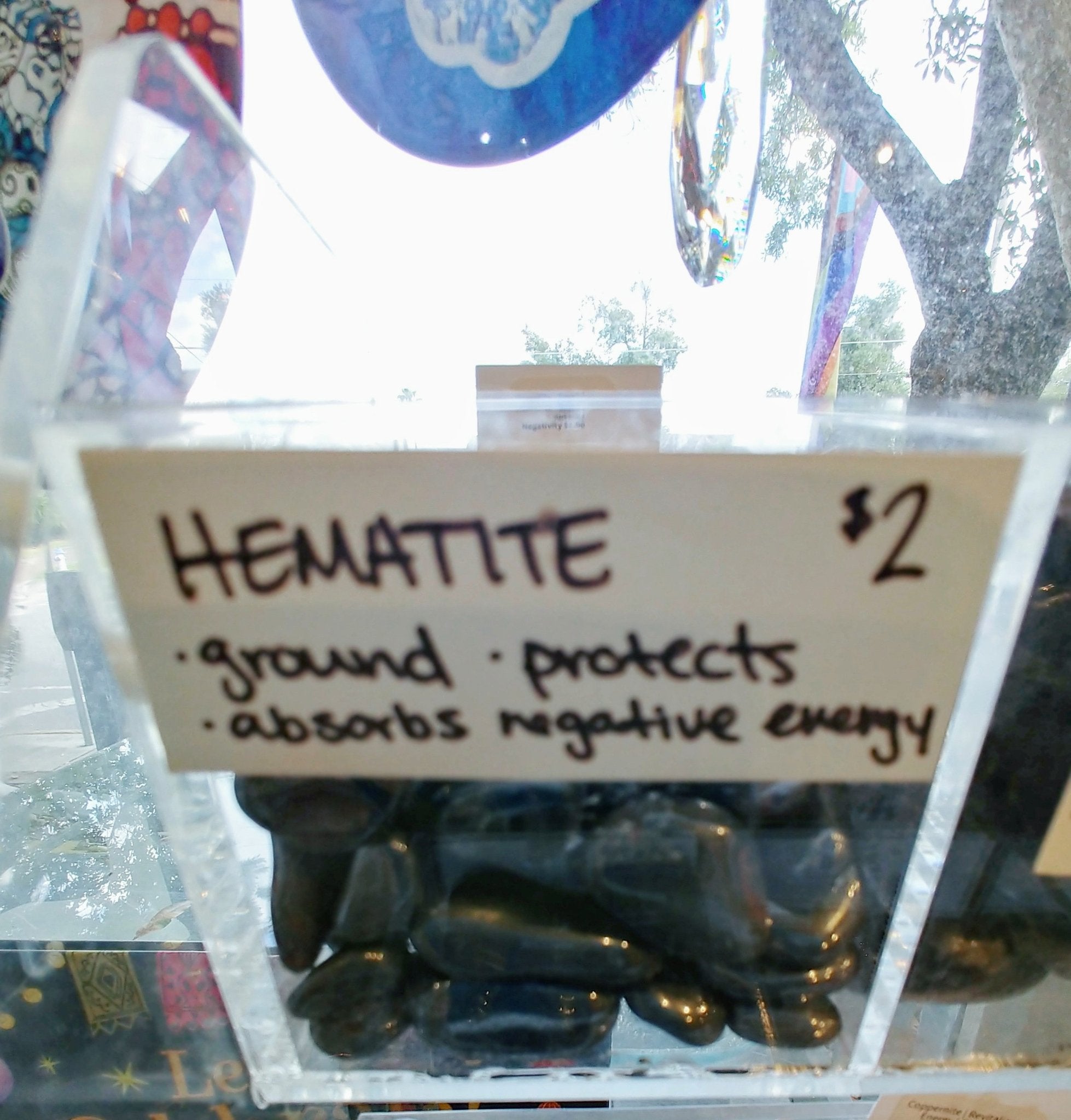 Hematite - Small | Tumbled | Absorbs Negativity - Spiral Circle