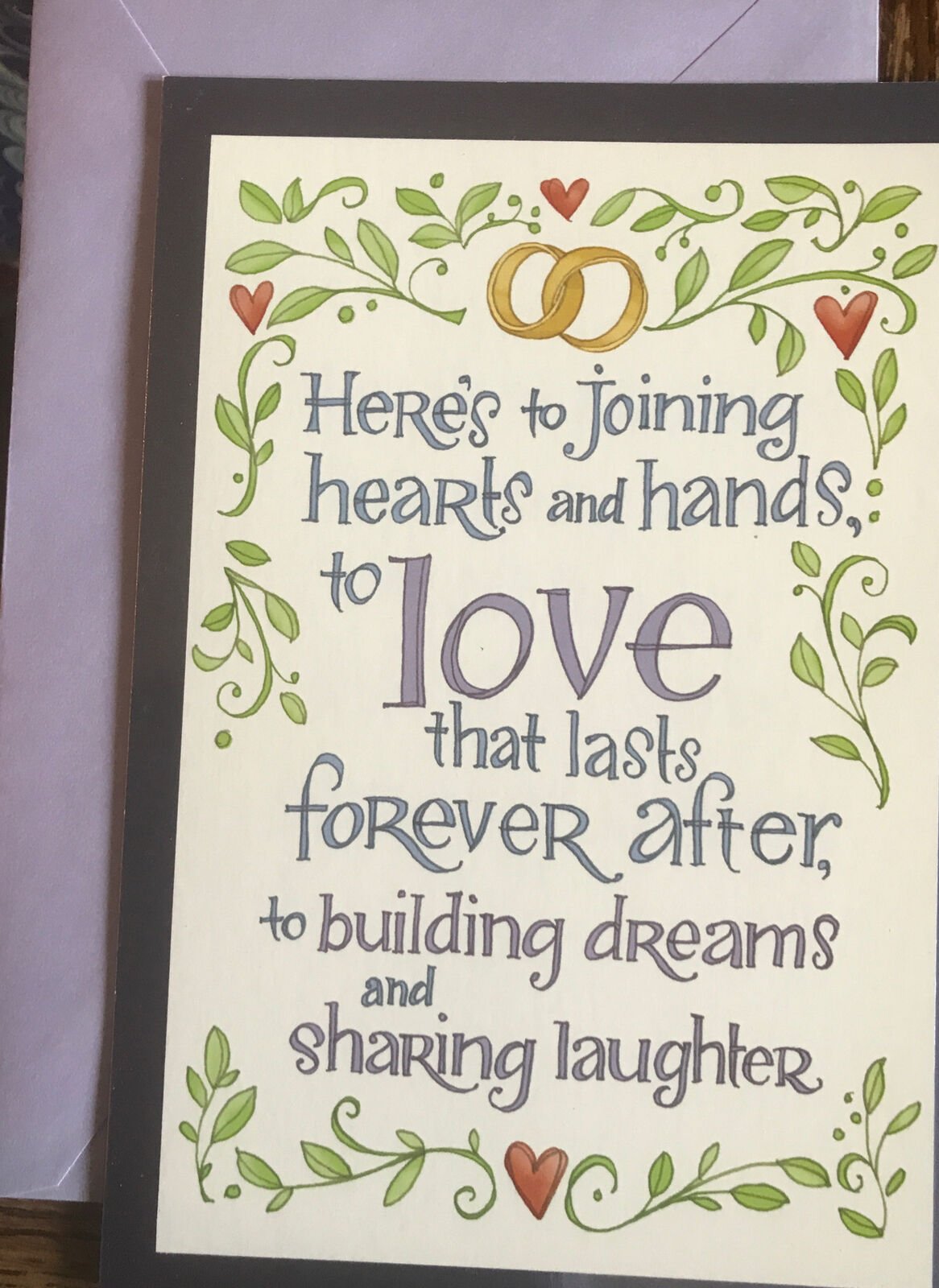 Here's to Joining Hands Greeting Card - Spiral Circle