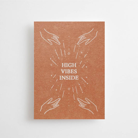 High Vibes Inside | Post Card - Spiral Circle