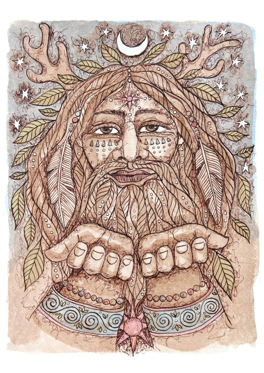 His Love So Ancient, Deep and Pure Print - Spiral Circle