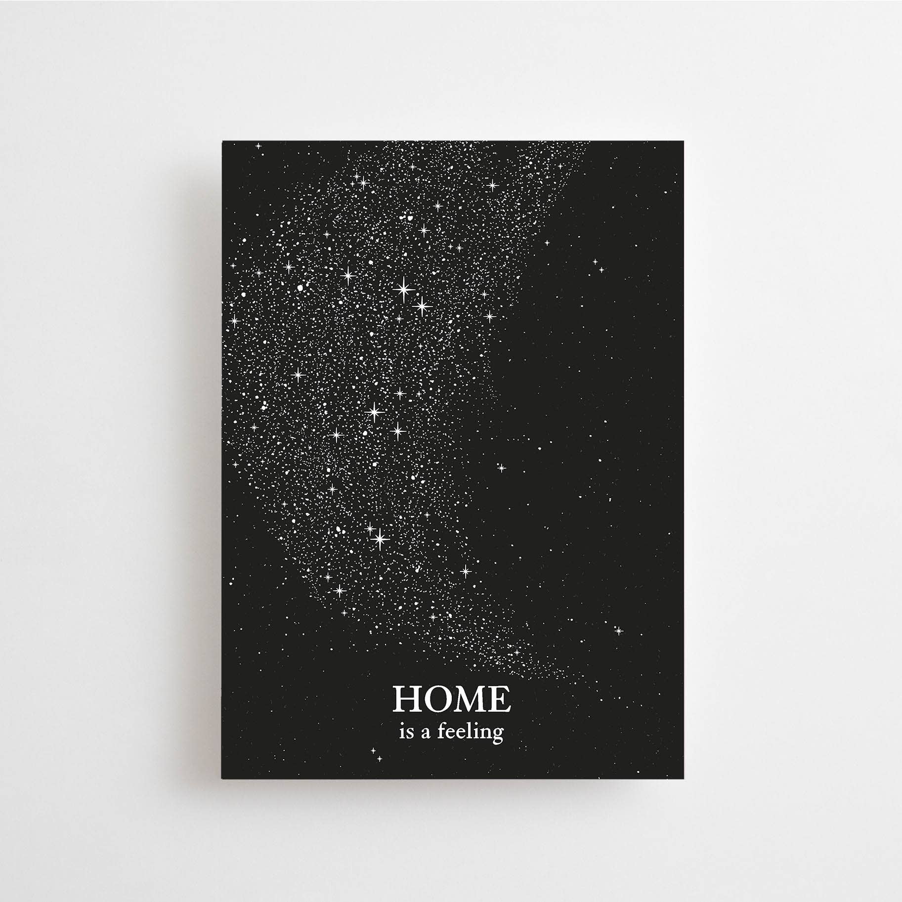 Home is a Feeling | Post Card - Spiral Circle