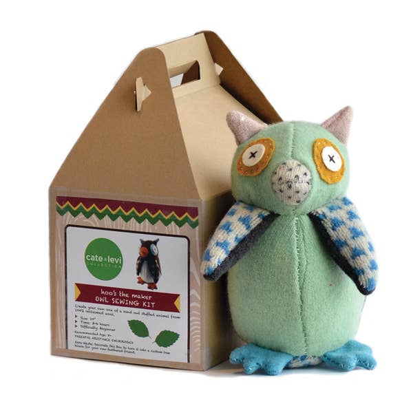 Hoo's The Maker Owl Stuffed Animal Kit - Spiral Circle