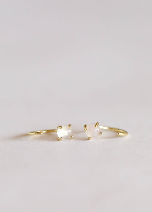 Huggies - Rose Quartz - Spiral Circle