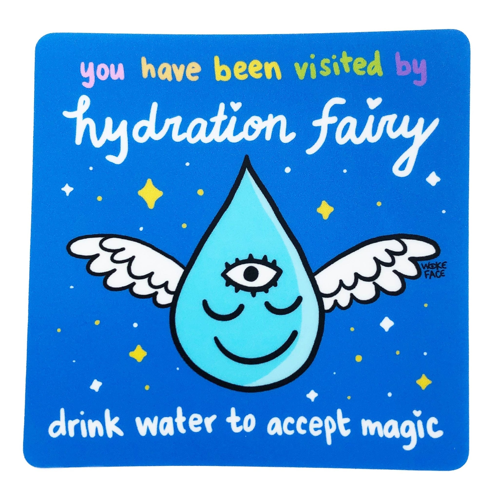 Hydration Fairy Sticker - Spiral Circle