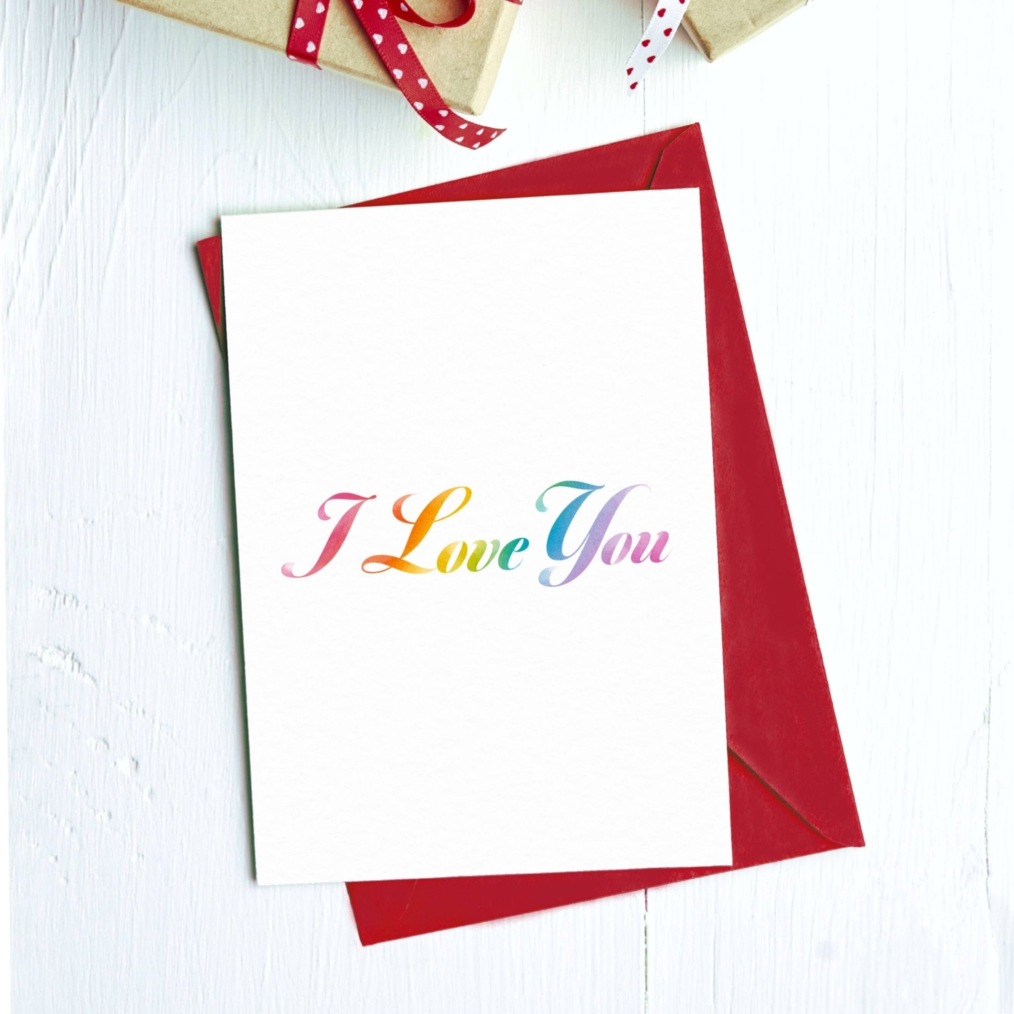 I Love You Pride Card - Spiral Circle