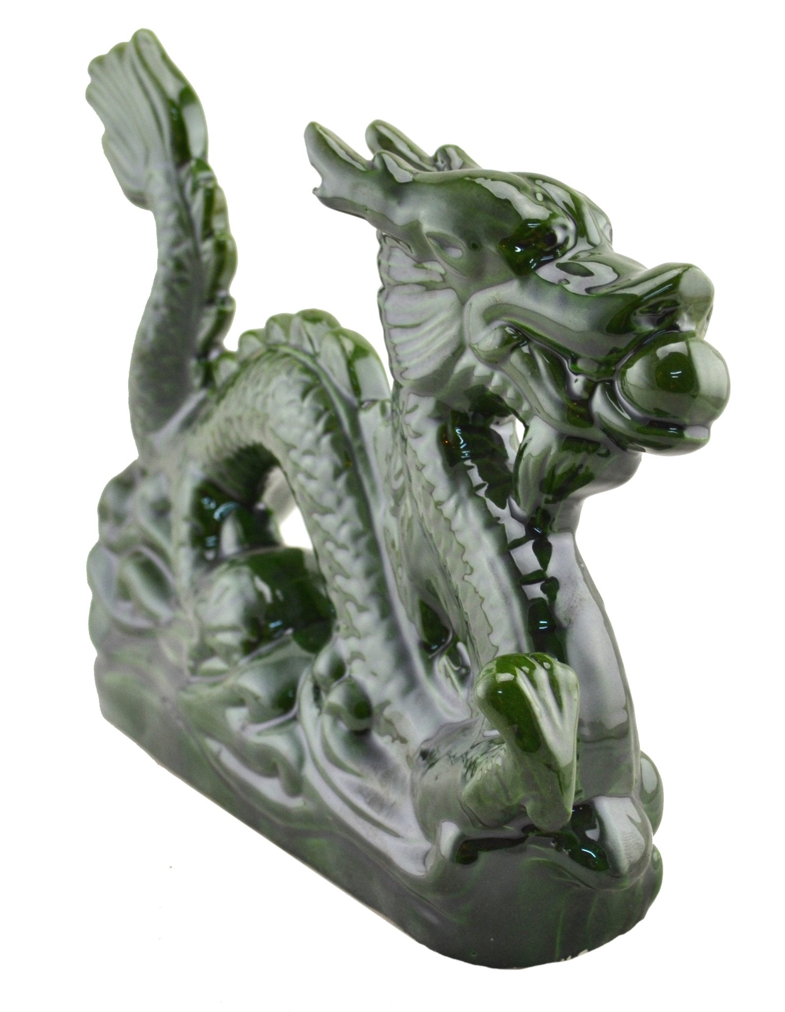 Imperial Celadon Ceramic Dragon - Spiral Circle