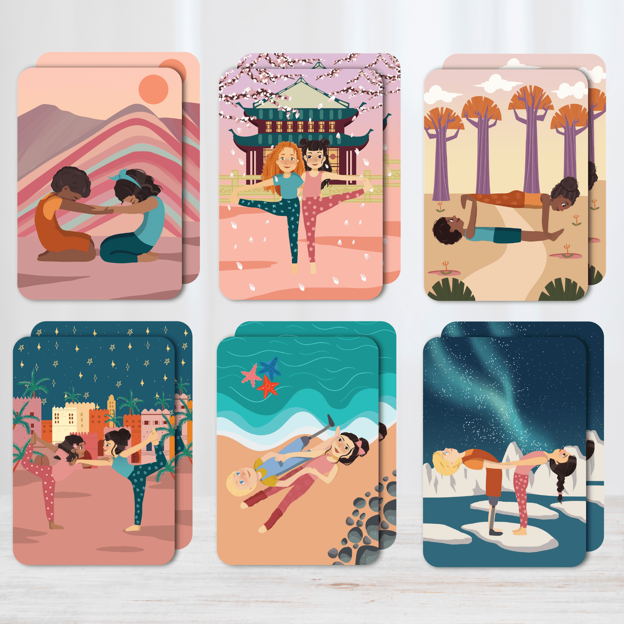 IMYOGI Partner Yoga Cards - Spiral Circle