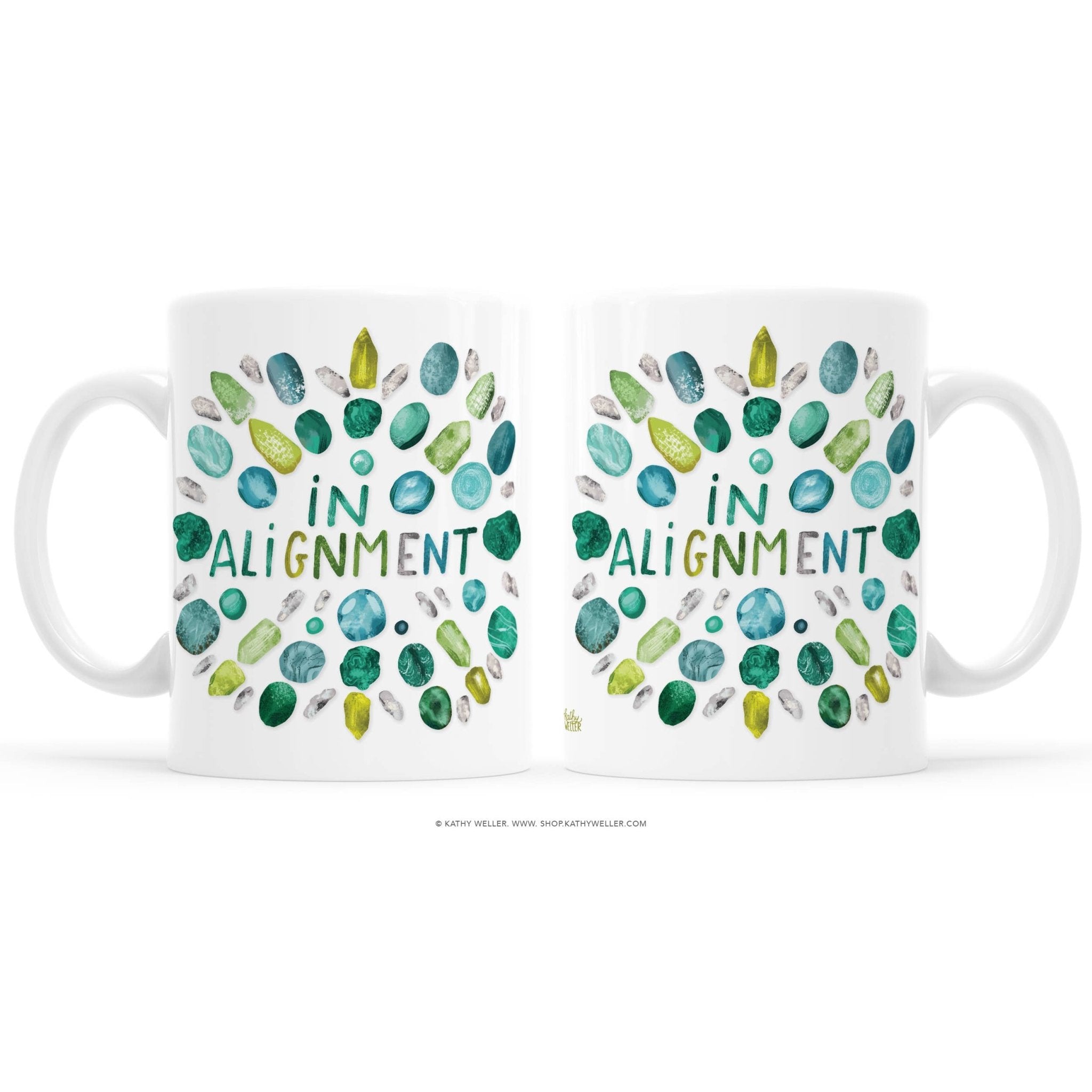 In Alignment Crystal Grid Mug - Spiral Circle