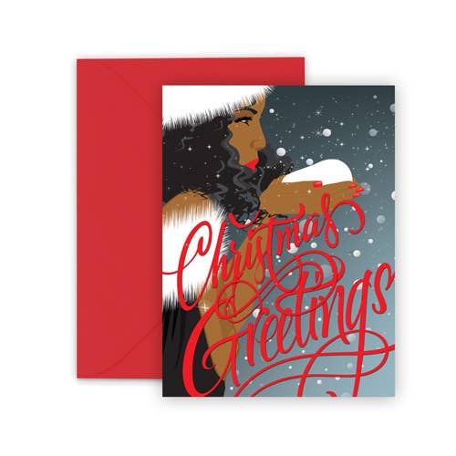 In The Snow Card | Holiday Card - Spiral Circle