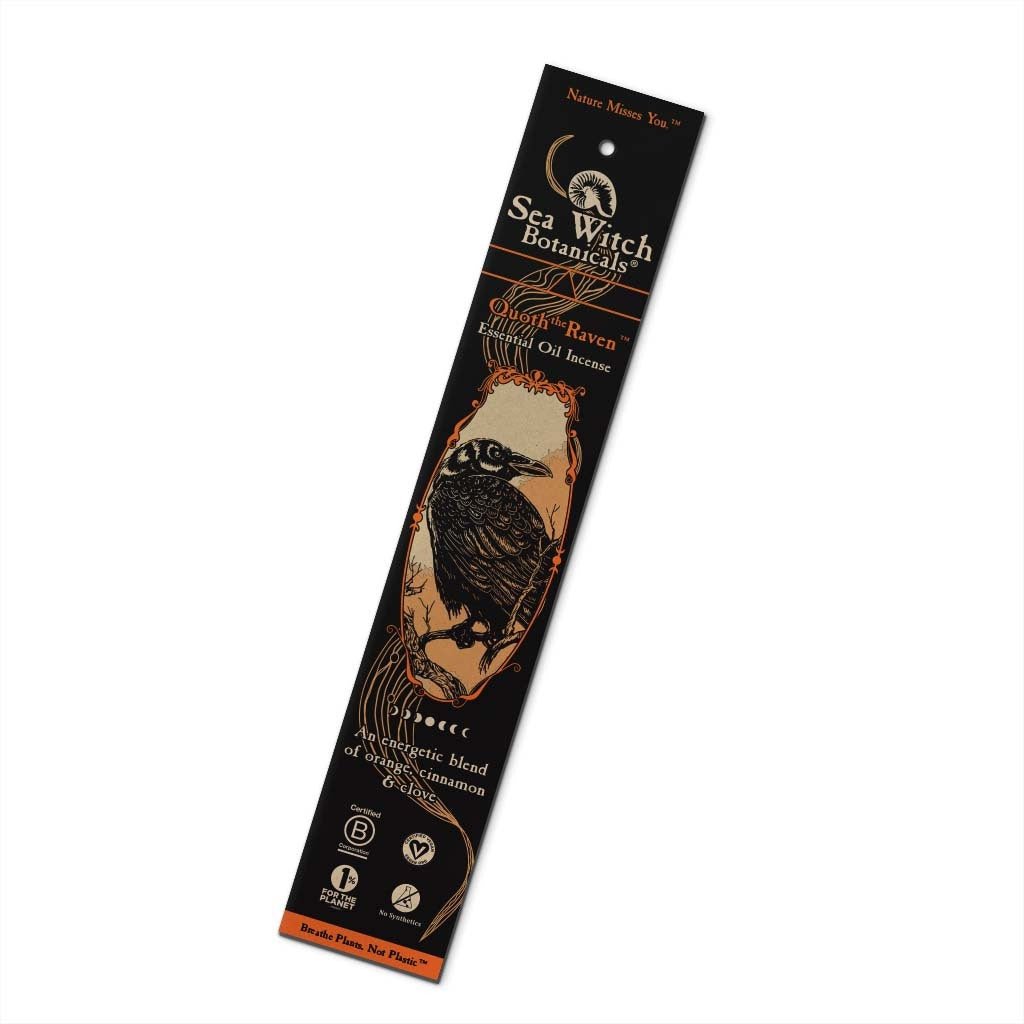 Incense Sticks | Quoth the Raven | Orange Spice, Cinnamon, Clove - Spiral Circle