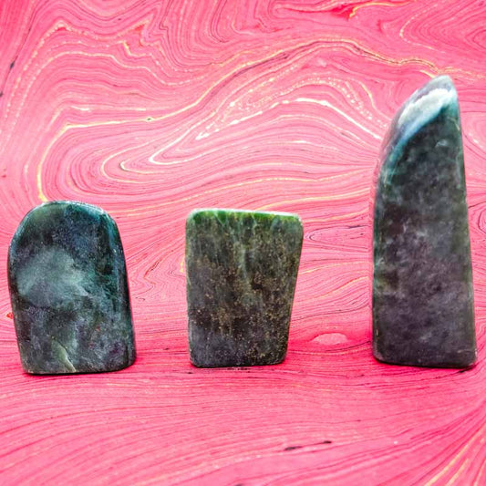 Jade Statement Piece | Tumbled - Spiral Circle