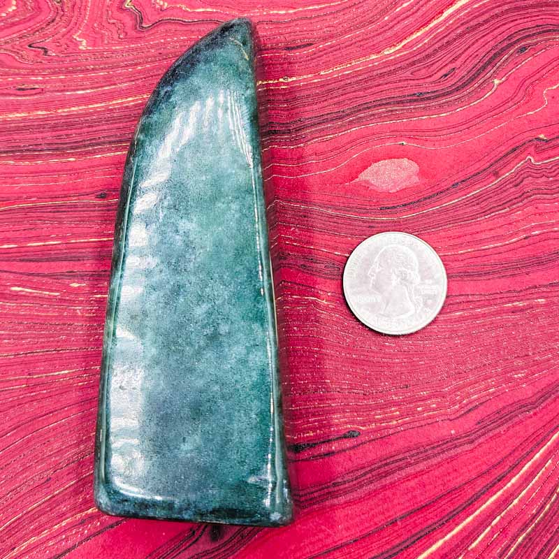 Jade Statement Piece | Tumbled - Spiral Circle