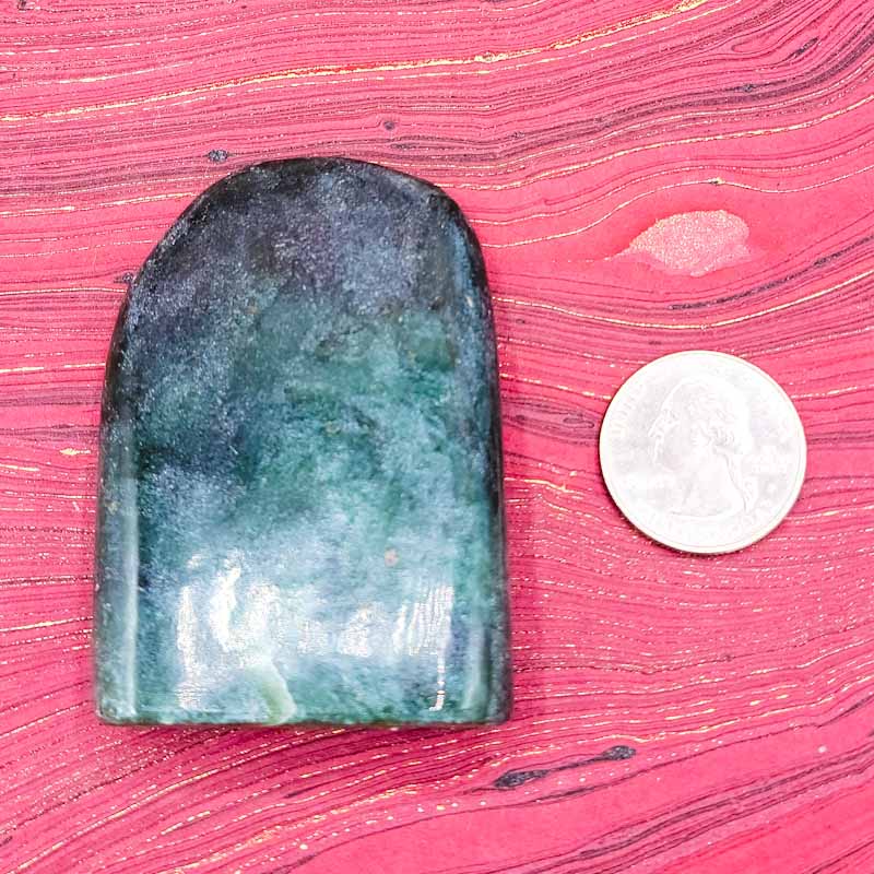 Jade Statement Piece | Tumbled - Spiral Circle