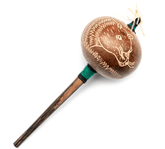 Jaguar | Peruvian Amazon Gourd Rattle - Spiral Circle