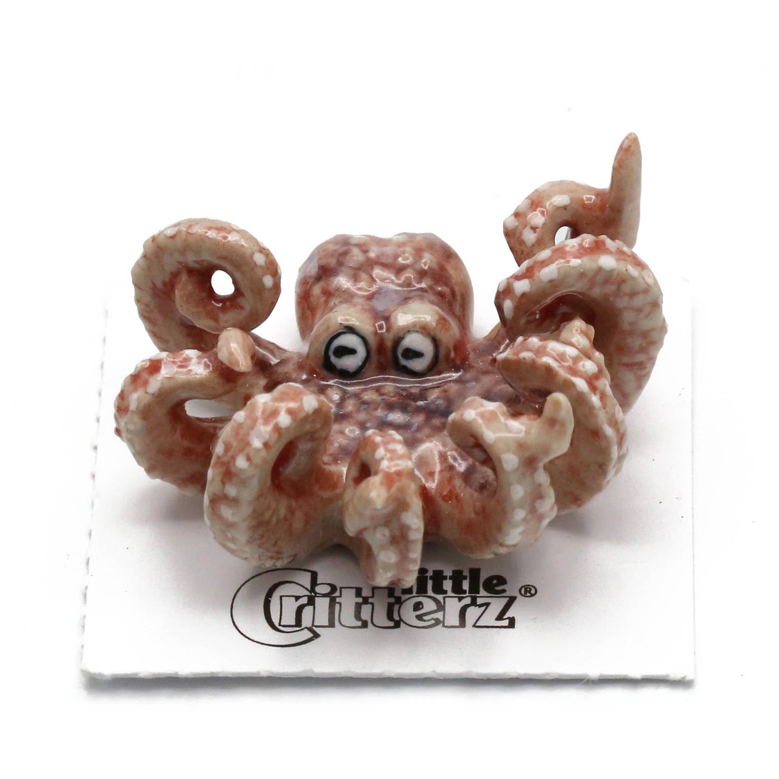 Jet Octopus | Porcelain Miniature - Spiral Circle