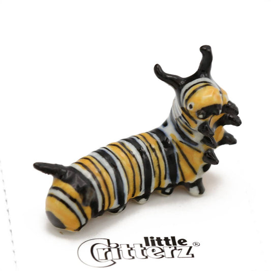 Jojo Monarch Caterpillar | Porcelain Miniature - Spiral Circle