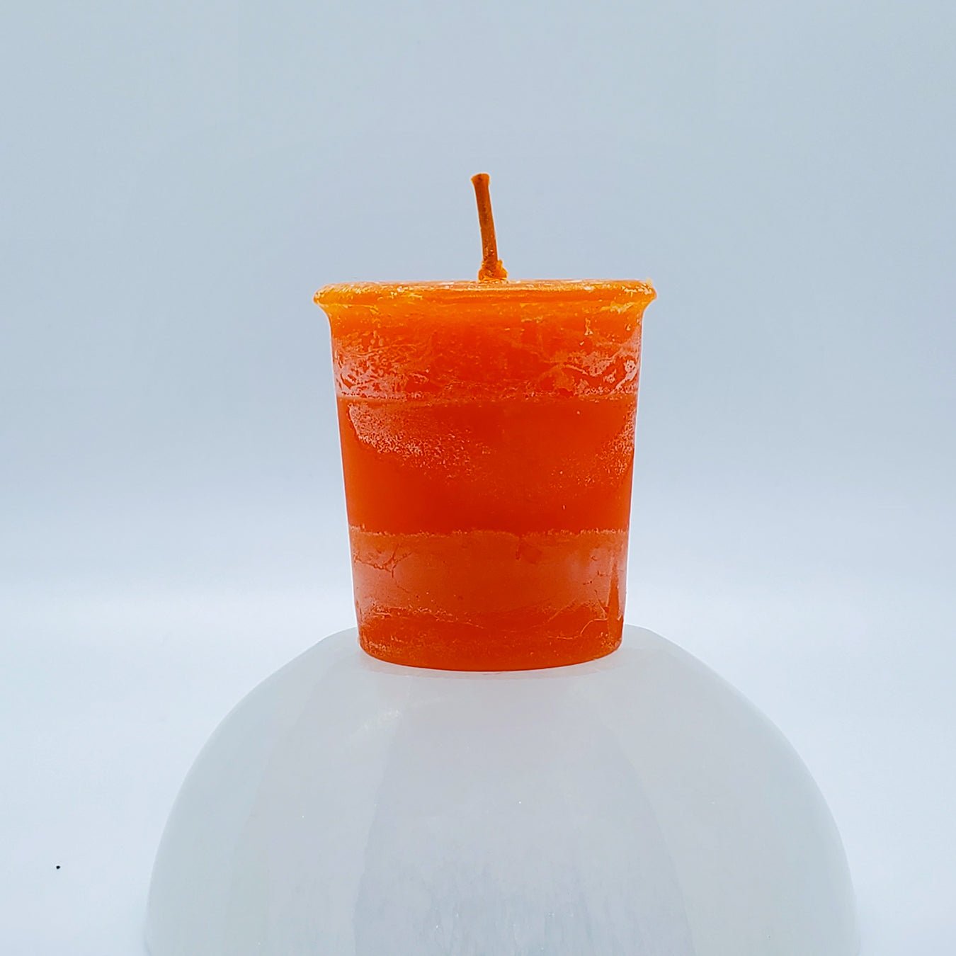 Joy | Orange | Votive Intention Candle | Reiki Charged - Spiral Circle