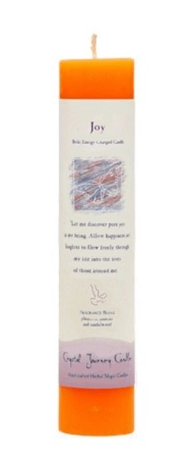 Joy | Pillar Candle | Reiki Charged - Spiral Circle