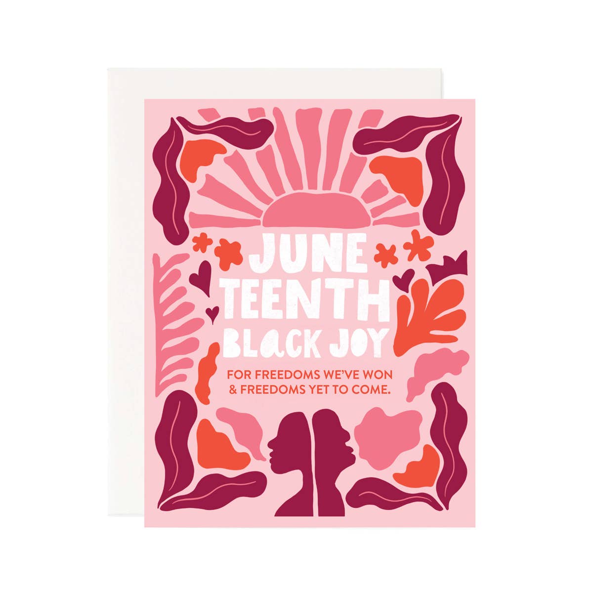 Juneteenth Black Joy Greeting Card - Spiral Circle