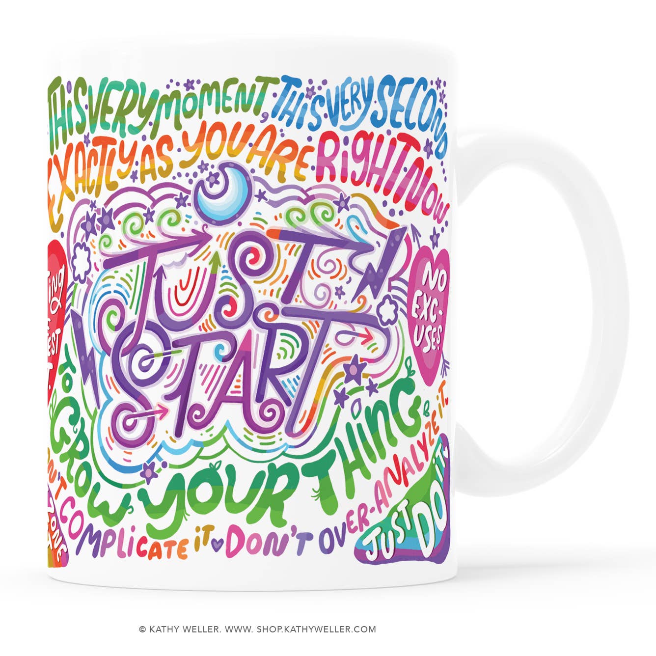 Just Start mug - Spiral Circle